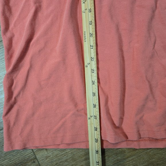 Vintage LL Bean Casco Bay Polo Shirt Mens XL Tall Pink 90s Ringer Tee Retro - Picture 4 of 6